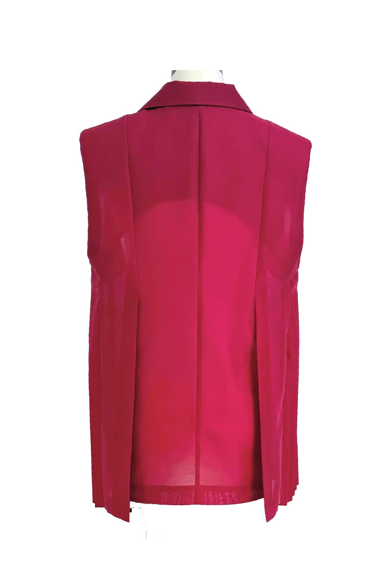 DYED ORGANDY NO-SLEEVE JACKET